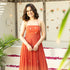 Amber Glow Long Dress